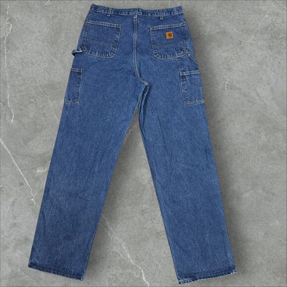 Carhartt B73-DST Denim Double Knee Loose Original Fit Jeans 36x36 (Actual 36x35) - Picture 2 of 7
